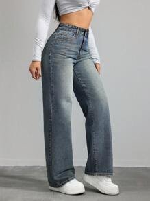Calça Jeans Cintura Média