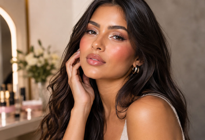 Estéticas de beleza 2027 com maquiagem natural e sofisticada