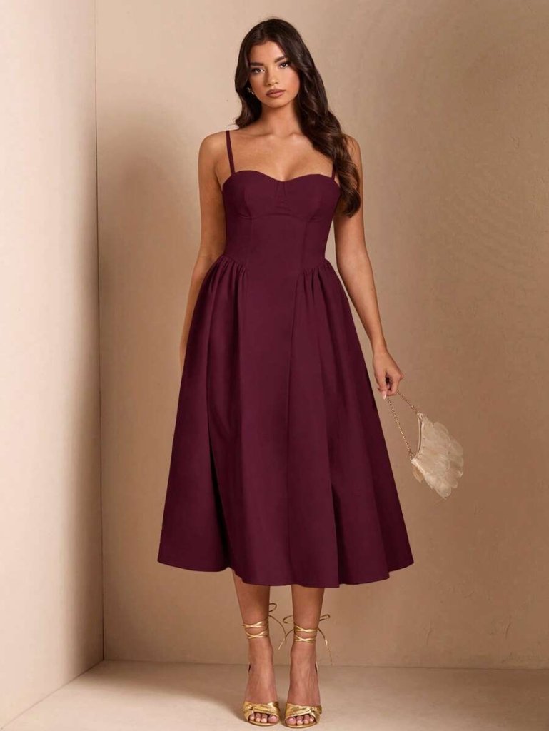 Vestido Longo com Alça Fina